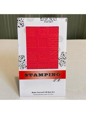 New - 3D Nail Printing Template - Patterns - Soft Silicone Nail Carving Stencil